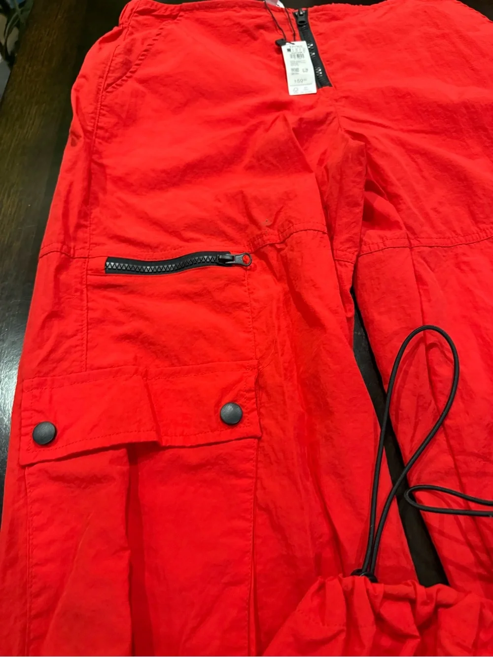 Garage Women Parachute Nylon Zipper Parachute Cargo Pants Size XS - Picture 4 of 10